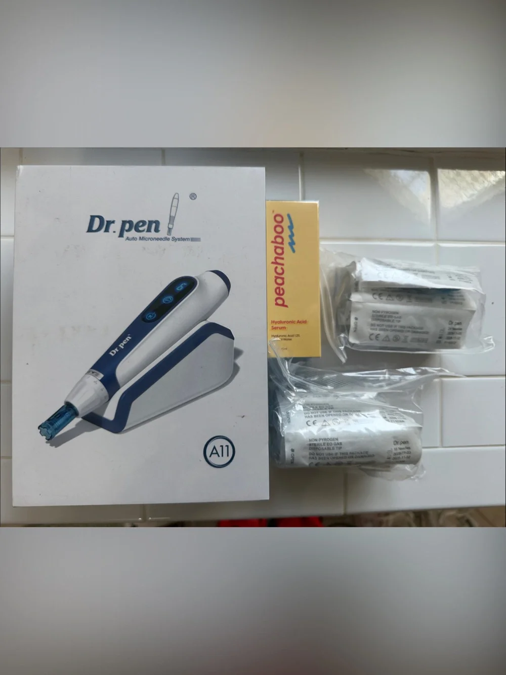 Dr. Pen A11 Ultima PRO Electric Microneedling Device - White & Blue